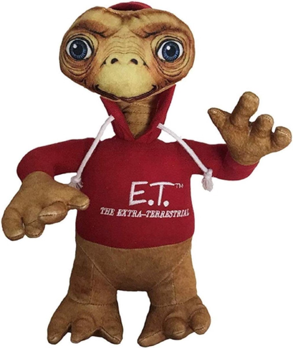 E.T. The Extra-Terrestrial Rode Hoodie Pluche Knuffel 42 cm {ET Plush Toy | Speelgoed Alien Knuffeldier Knuffelpop voor kinderen jongens meisjes | Disney E.T Fantasie Ruimte Alien Sterren Gremlin Gizmo UFO}